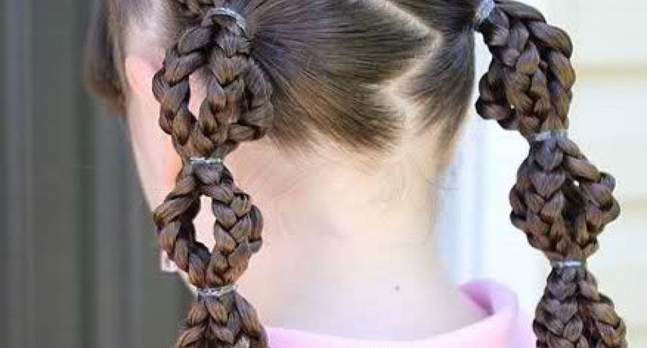 детские прически хвостики курс плетения кос